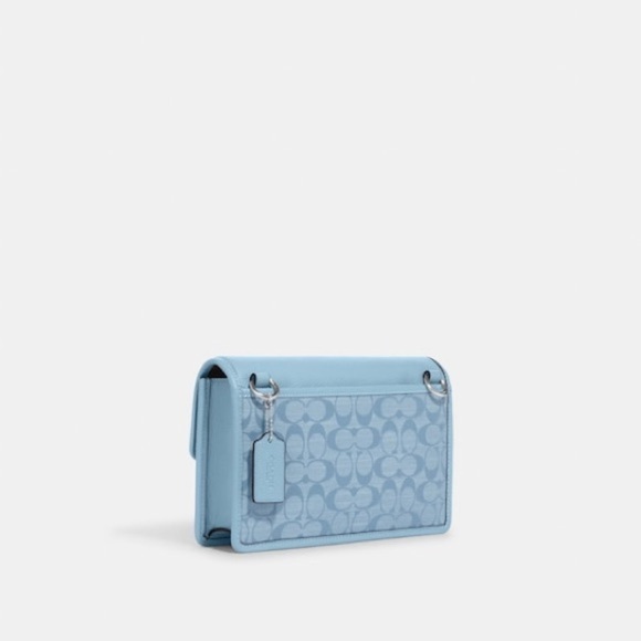 BIN046.11 NWT Turner Flap Crossbody In Signature Chambray ⢠Coach - Picture 2 of 7